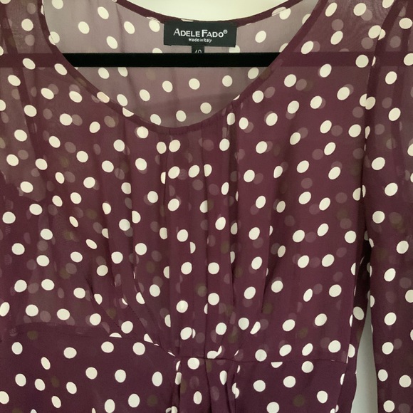 Adele Fado Polka Dot Chiffon dress - Picture 2 of 4